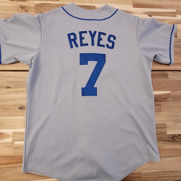 *VINTAGE* New York Mets - Jose Reyes - Majestic Gray  MLB Jersey (Large) - Picture 2 of 4